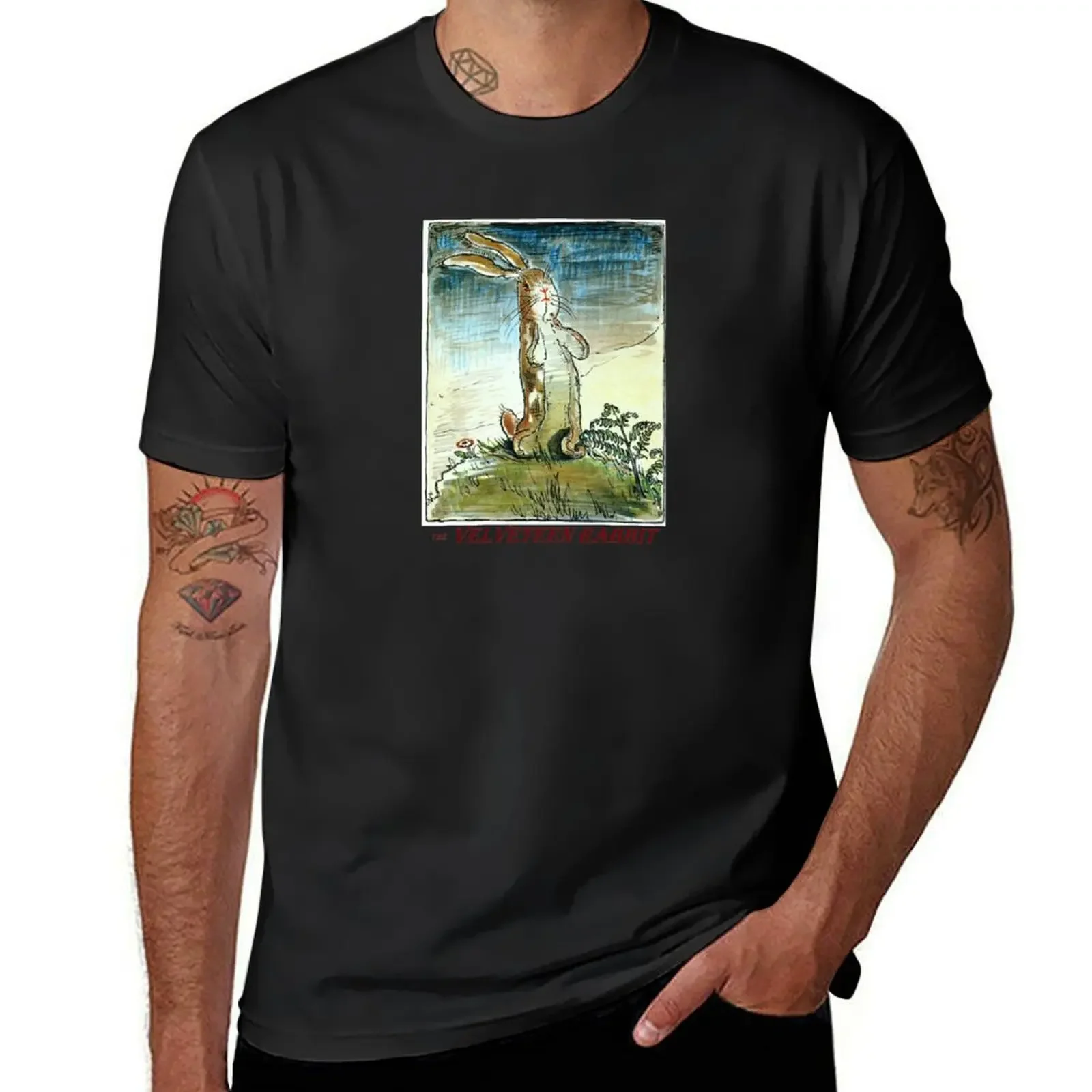 El conejo de pana: ¿Qué es real? Camiseta de Margery Williams, ropa vintage de gran tamaño, camisa de compresión barata para hombres