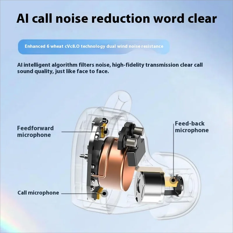 سماعة أذن لاسلكية من EarFun Free Pro3 لتقليل الضوضاء وعمر بطارية طويل مقاوم للماء سماعات أذن رياضية محمولة مع ميكروفون مخصص