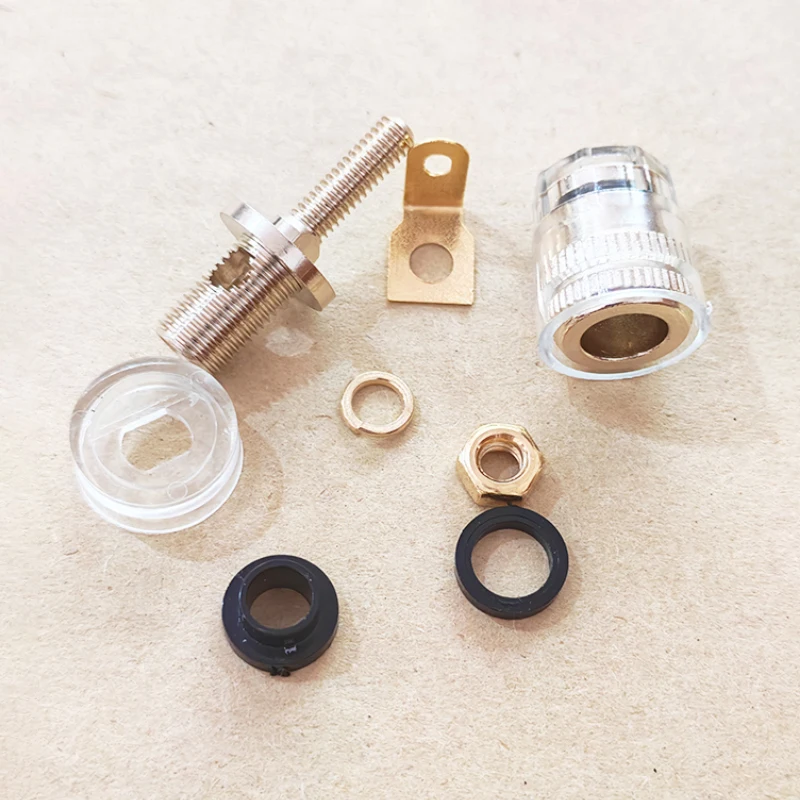 1/2/4PCS 4mm Banana Plug Socket Binding Post Connector Gold-Plated Speaker Terminal For Amplifier & Audio Equipment