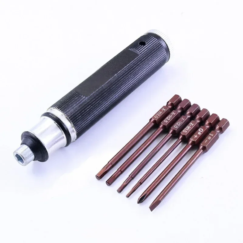 

6 in 1 Screwdrivers Repair Tool Kit 1.5mm 2.0mm 2.5mm 3.0mm All-In-One Hex Driver Hand Set for RC FPV Racing Drone