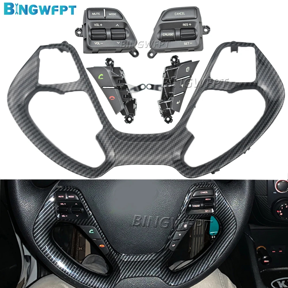 Good Quality Separate To Sell Steering Wheel Button For KIA CERATO K3 K3S Ceed JD Button Switch And Frame Car Panel