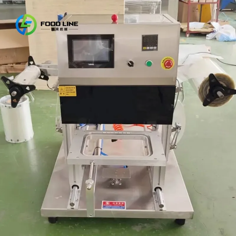 customized commercial vacuum skin packaging machine adjustable pressure system for meat seafood prepared meals