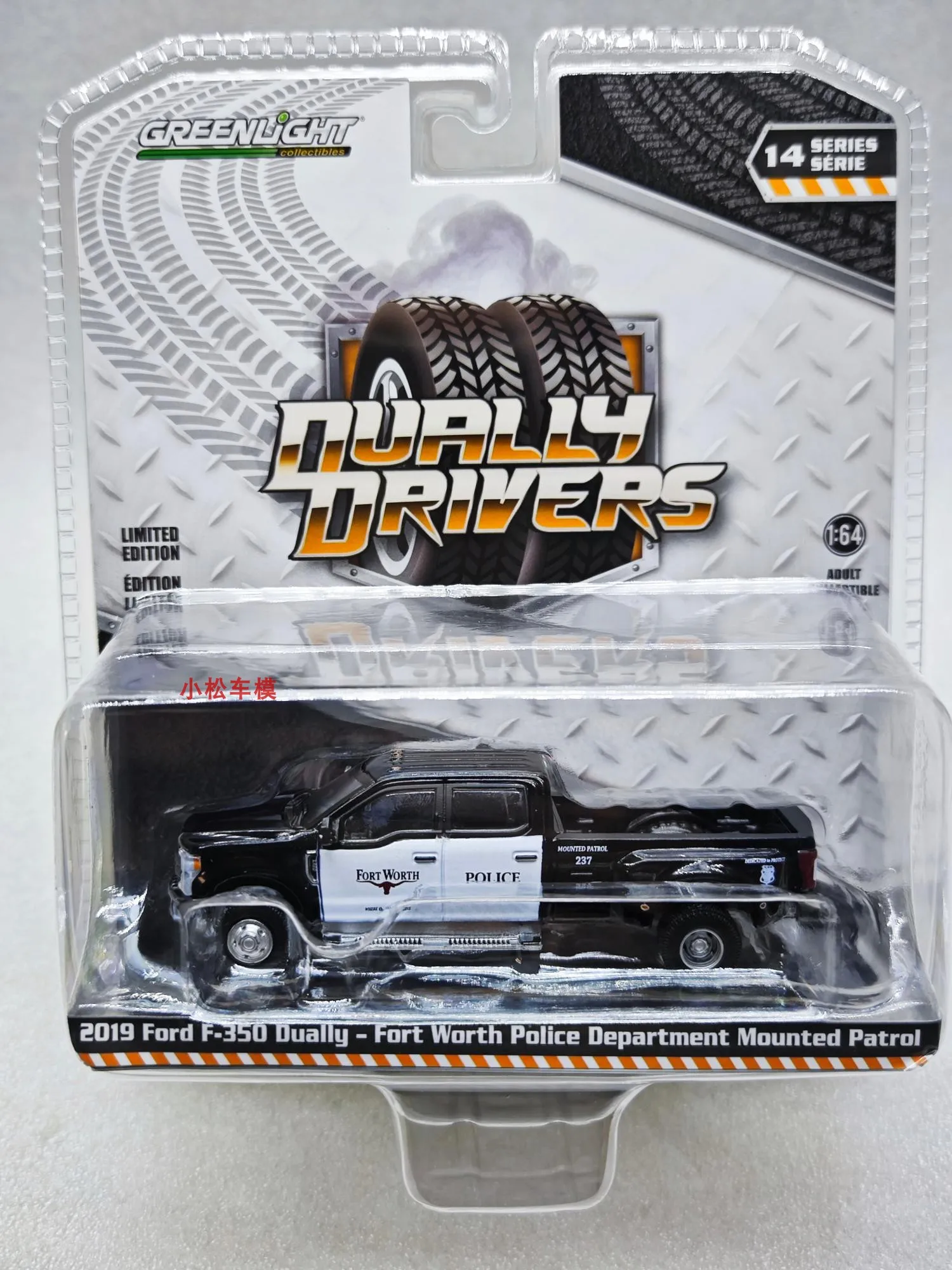 

Greenlight 1:64 2019 Ford F-350 Fort Worth Police Alloy vacuum formed model children's gift high-end collection decorative toy