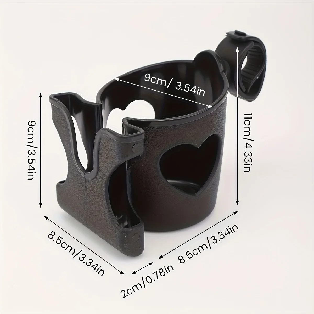 Multifunctional 2-in-1 Stroller Cup Holder with Phone Slot, Universal Infant Water Bottle Holder Stroller Accessory view 5