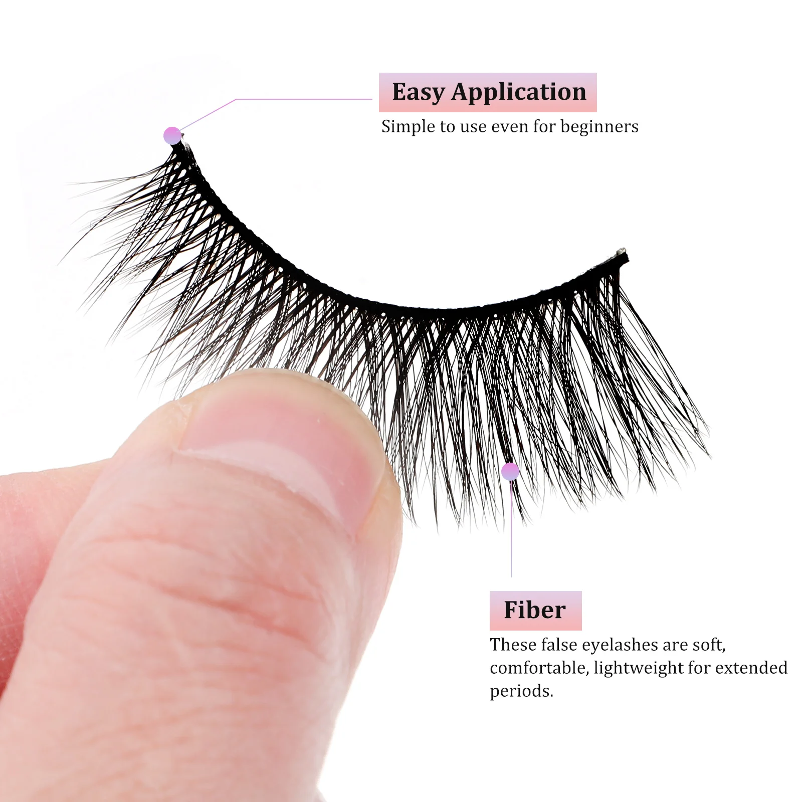 3 paires de faux cils 3D, design fin, matériau confortable, idéal pour les fêtes, usage quotidien, cils artificiels à usages multiples, aspect naturel