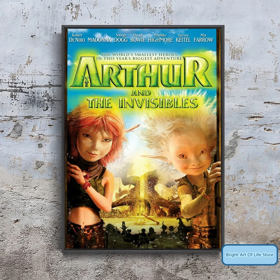 

Arthur and the Invisibles (2006) Movie Poster Cover Photo Canvas Print Wall Art Home Decor (Unframed)