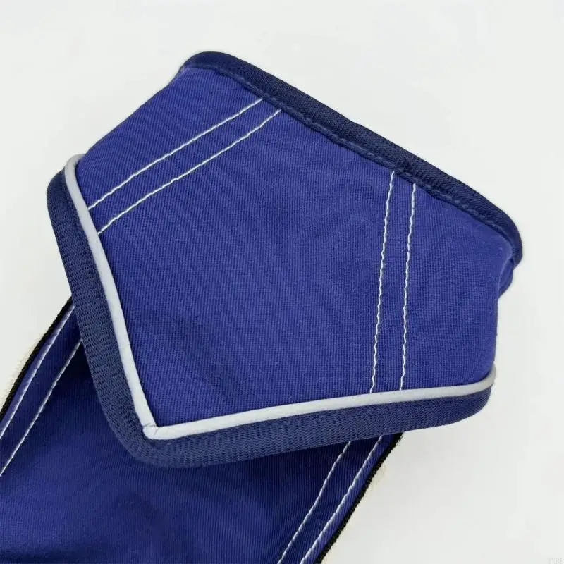 Horse Tail Cover Sleeve for Barn Routine, Blue Polyester Tail Bag Protector with Drawstring Closure, Upper Hold, Grooming, and
