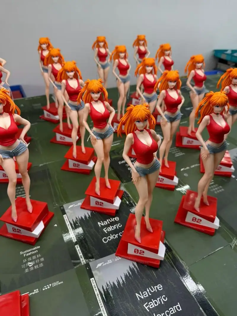 

Action Figures Summer Girlfriend Soryu Asuka Langrey Anime Figure GK Model Beautiful Girl Desktop Ornament PVC Model