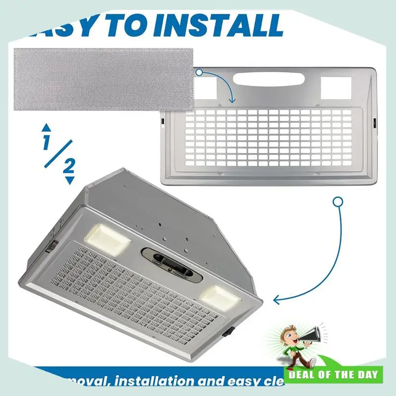 การจัดส่ง 24 ชั่วโมง Hood ตัวกรองจาระบีสําหรับ Broone Series S99010370 Range Hoods ใช้งานร่วมกับ Broan Nutone