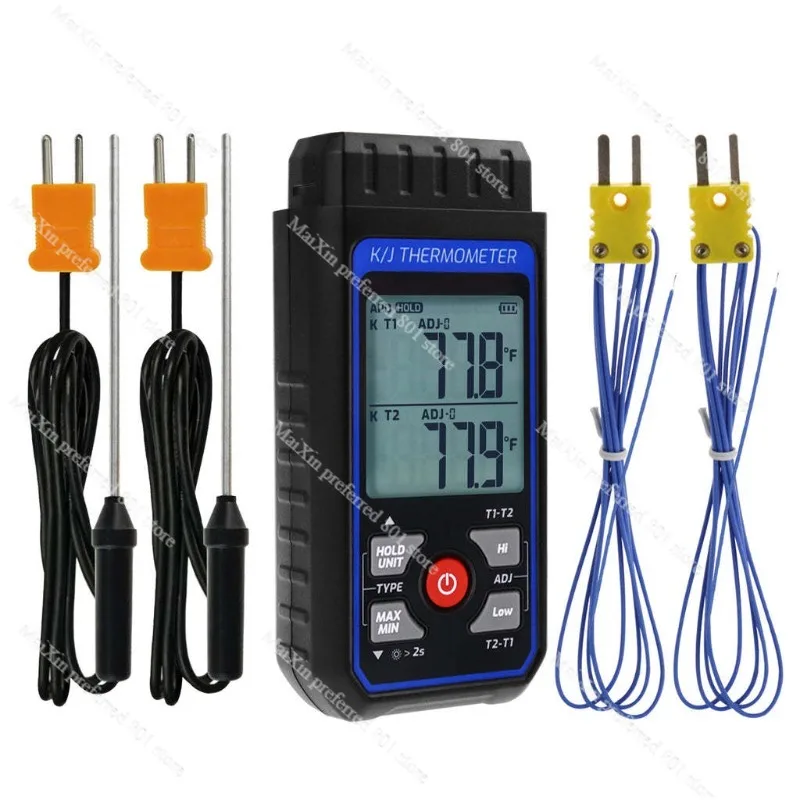 K-type thermocouple thermometer Industrial high-precision contact probe electronic thermometer, mold surface thermometer