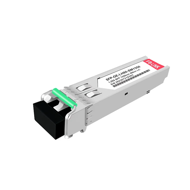 

1.25G 1550nm 80km LC 1G 80KM SFP Fiber Optical Transceiver Module Compatible for Cisco Mikrotik Ubiquiti Mellanox Intel Switch