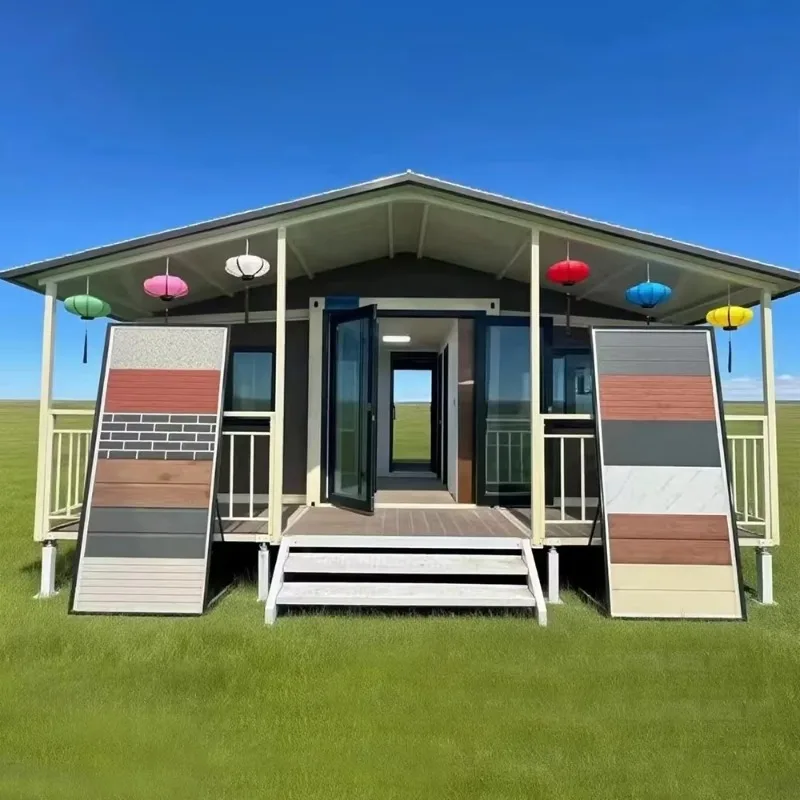 High Quality 20-Foot Steel Double Wing Expansion Container House For Bedroom & Workshop Use Fast Install Outdoor Application