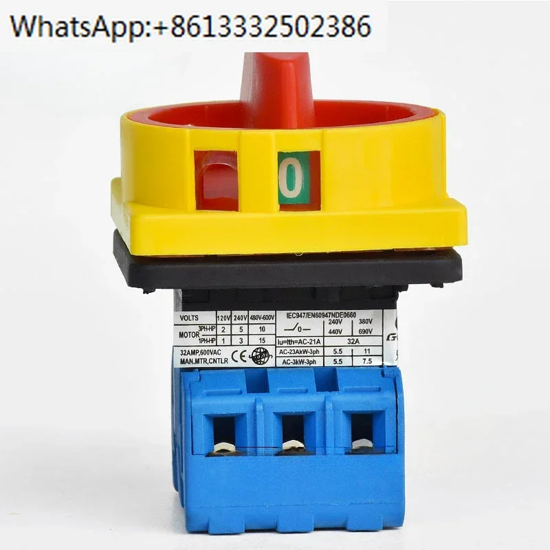 

Автоматический выключатель нагрузки 11-32А, преобразовательный выключатель, 3P, трехфазный, 32 А, точечный