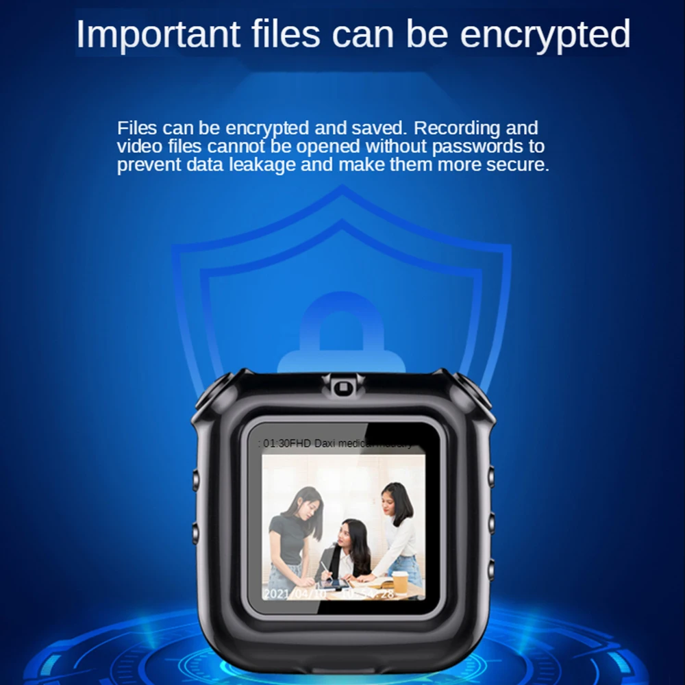 Mini caméra compacte avec écran HD1080P, caméscope vidéo et Audio Portable avec micro