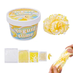 Fruit banana slime, crystal puree, fruit flavored cream clay, DIY dessert handmade toy, creative cultivation of hands-on ability