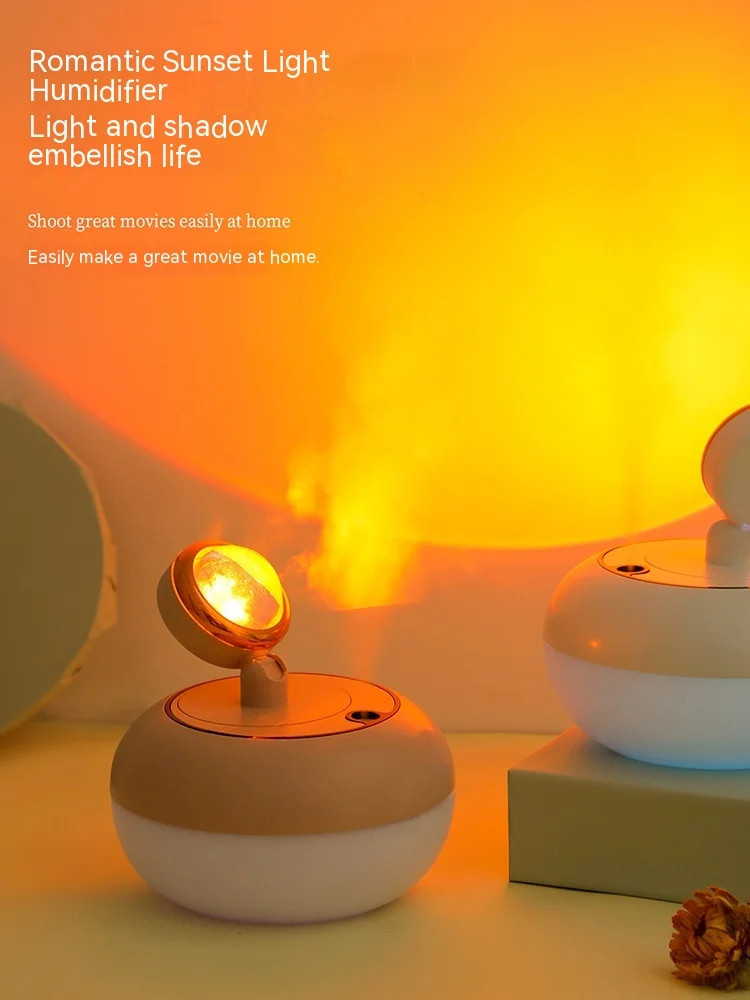 Romantic Sunset Sunset Light Household Mute Humidifier Birthday Gift Advanced Atmosphere Small Night-Light Table Lamp