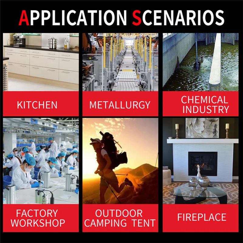 Medidor portátil de qualidade do ar 3 em 1, testador de temperatura e umidade co, monóxido de carbono com alarme de voz