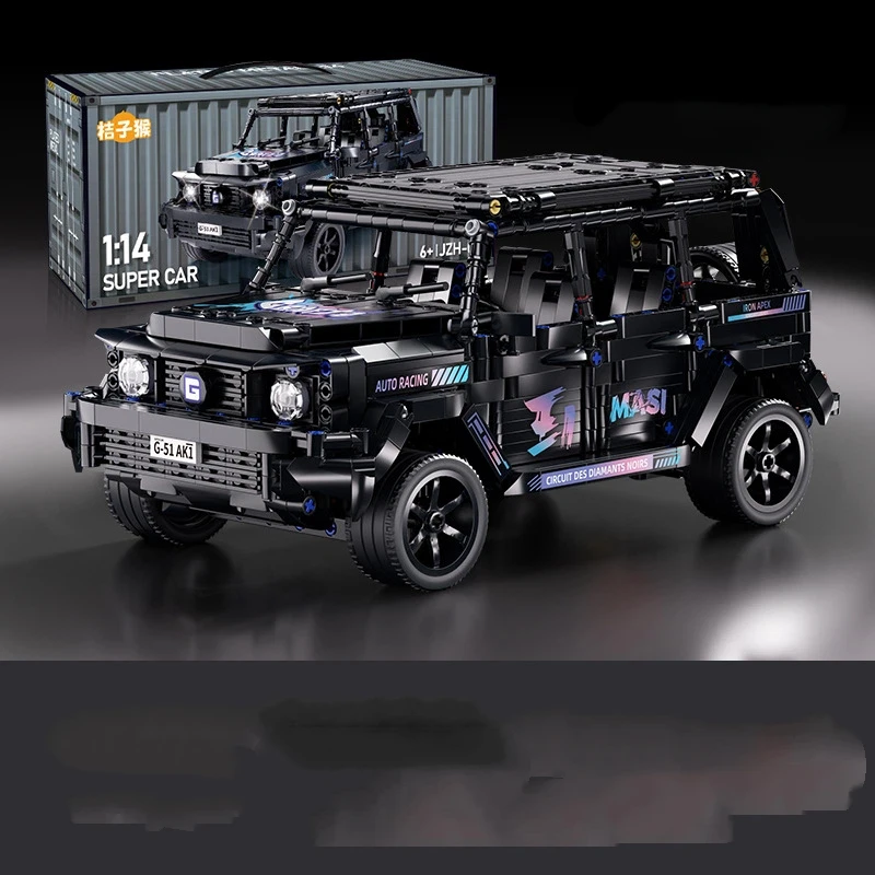 Tecnico 1:14 RC Nero Fuoristrada Veicolo Building Block MOC Elettrico RC Modello di Costruzione Mattoni Auto Giocattoli Regalo per Bambini Adulti