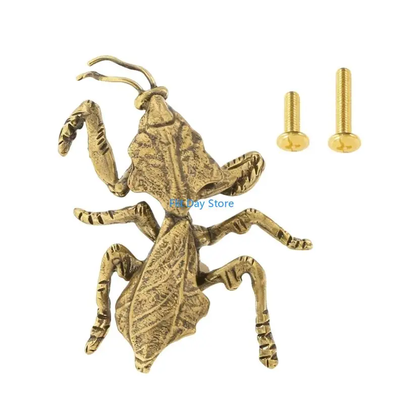 F92C Retro Modern Metal Mantis Pull Ergonomic Pull for Mixed Decors Home Environment