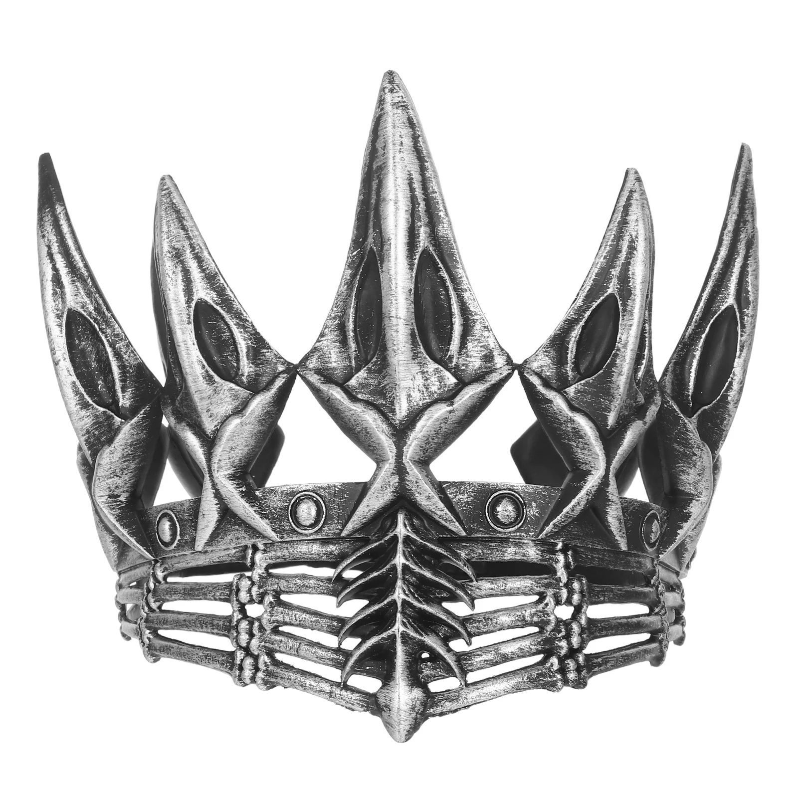 Gotische kroon voor cosplayfeest Halloween-kostuumkroon voor mannen Decoratieve kronen Vintage accessoires Gemakkelijk te dragen