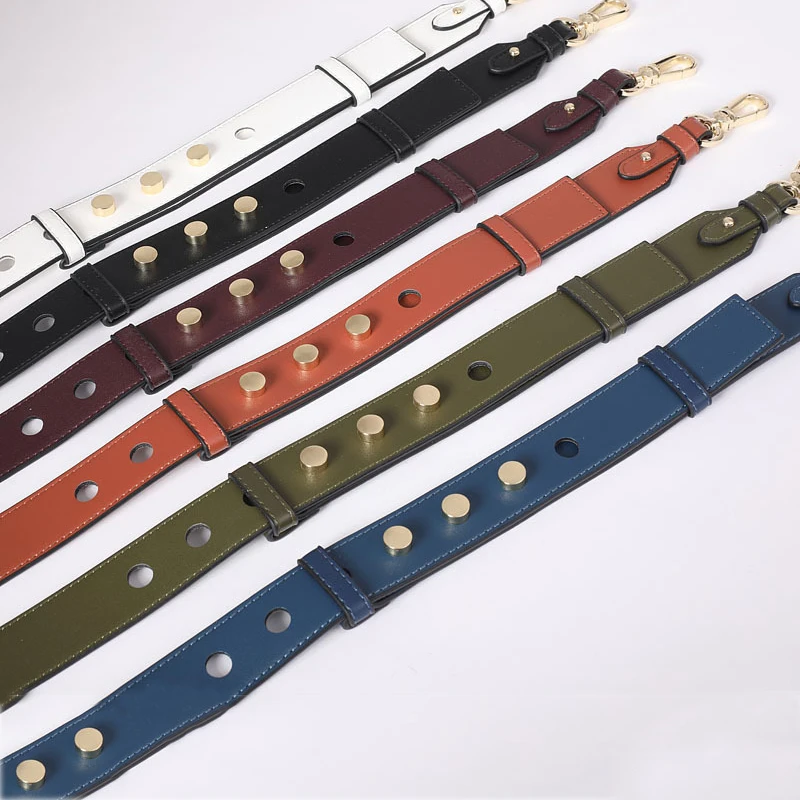 Correa ancha de cuero genuino para bolso de hombro para mujer, longitud ajustable, 90cm-110cm, asas de lujo, cinturones, accesorios, KZ151370