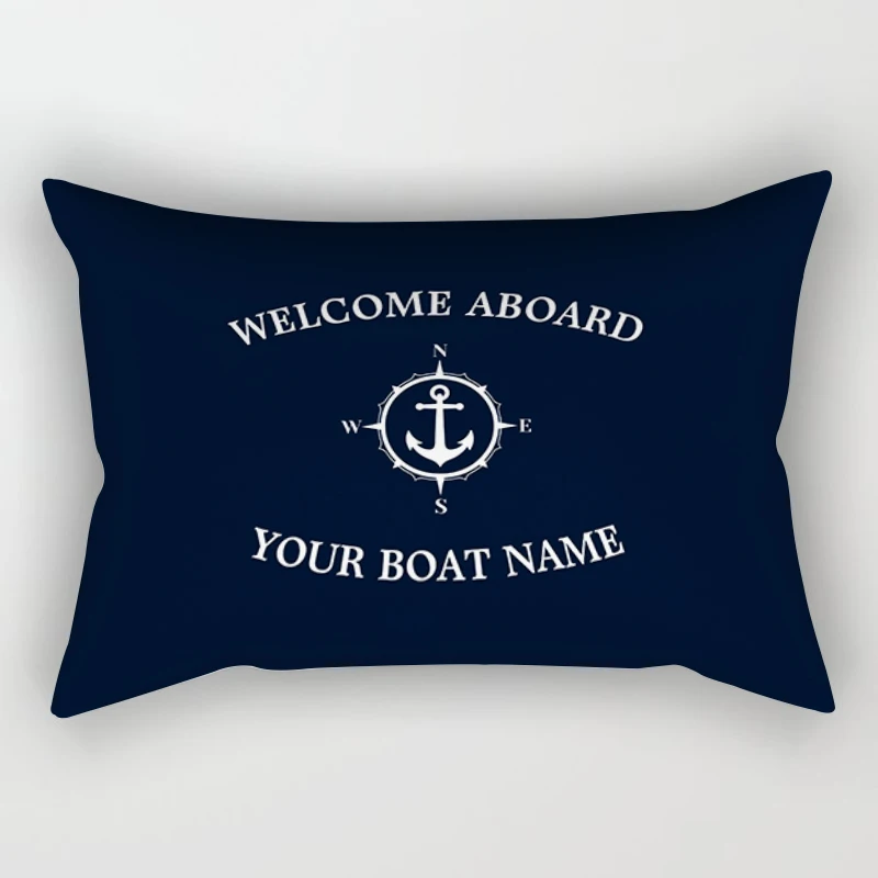 Dark Blue Nautical Decoration Sofa Cushion Cover 40*60 Home Decoration Lumbar Pillow Cover Cushion Cover 30*50 Customizable