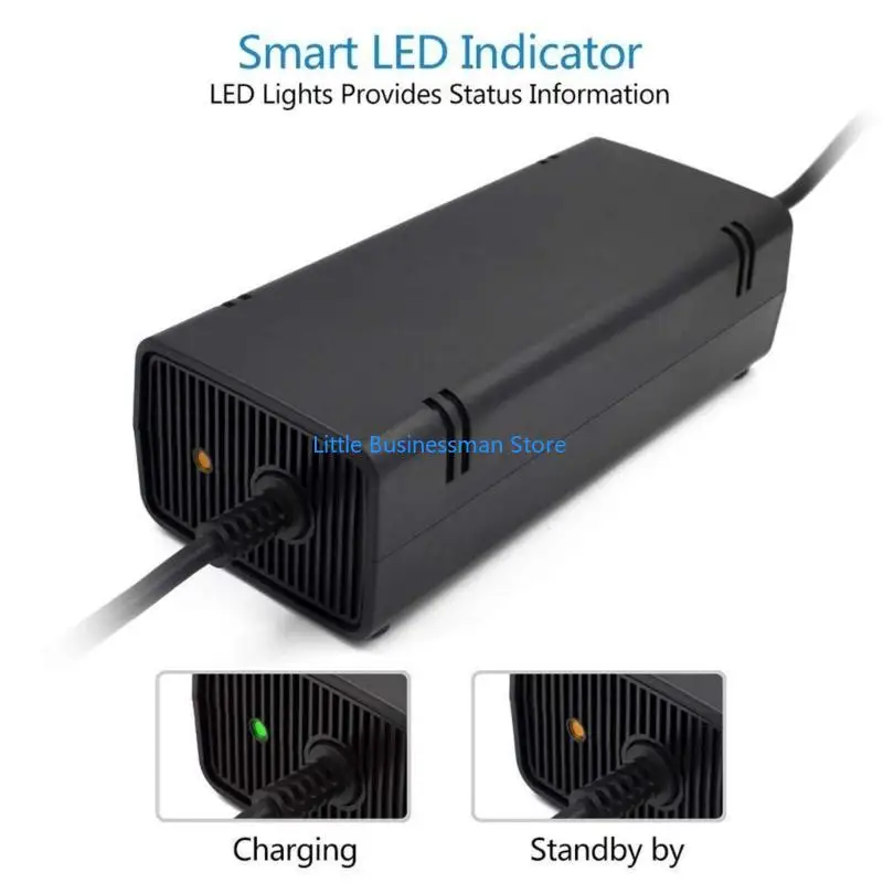 Standard US Input Power Supply Unit Replacement Item with Outer Slot Shell for 360 Game Device,Home Room Use, Unit, 17 X 7.2 X