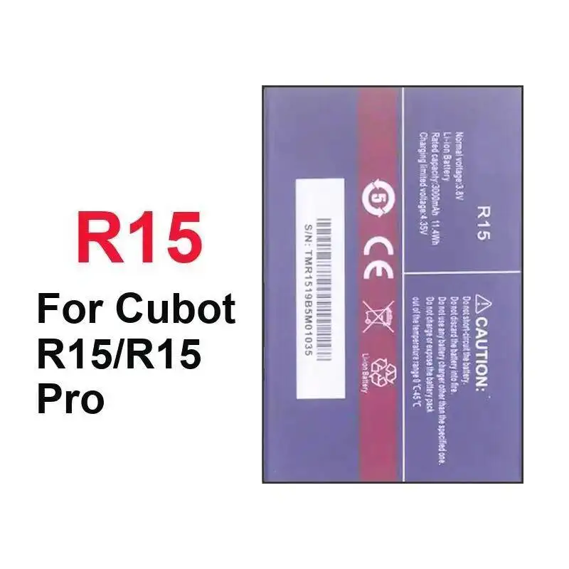 3000Mah Prolonged Performance R15 Mobile Phone Battery For Cubot Pro