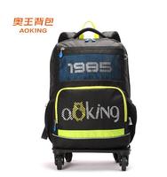 school Wheeled backpack for boys school trolley bag with 4 wheels 16 inch school Rolling backpack Children Travel Trolley Bag