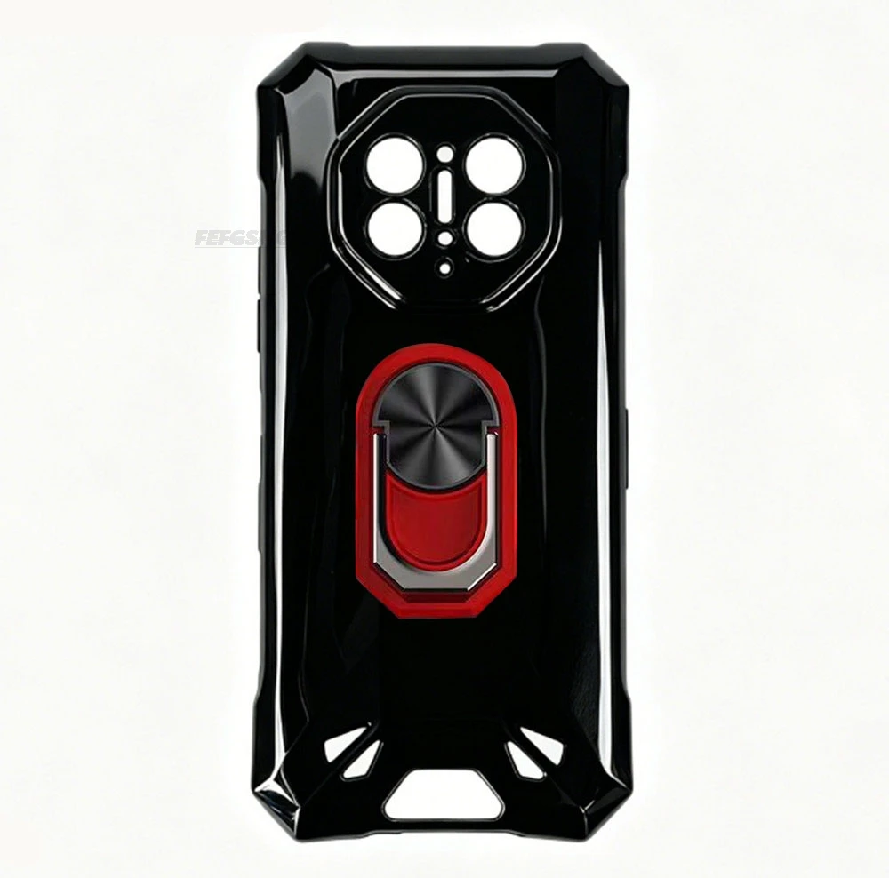 Image of Für Doogee S300 Plus Thermal 6,78 Zoll Back Finger Ring Soft TPU Silikonhülle auf Doogee S300Plus S300 Pro Halterung Handyhülle