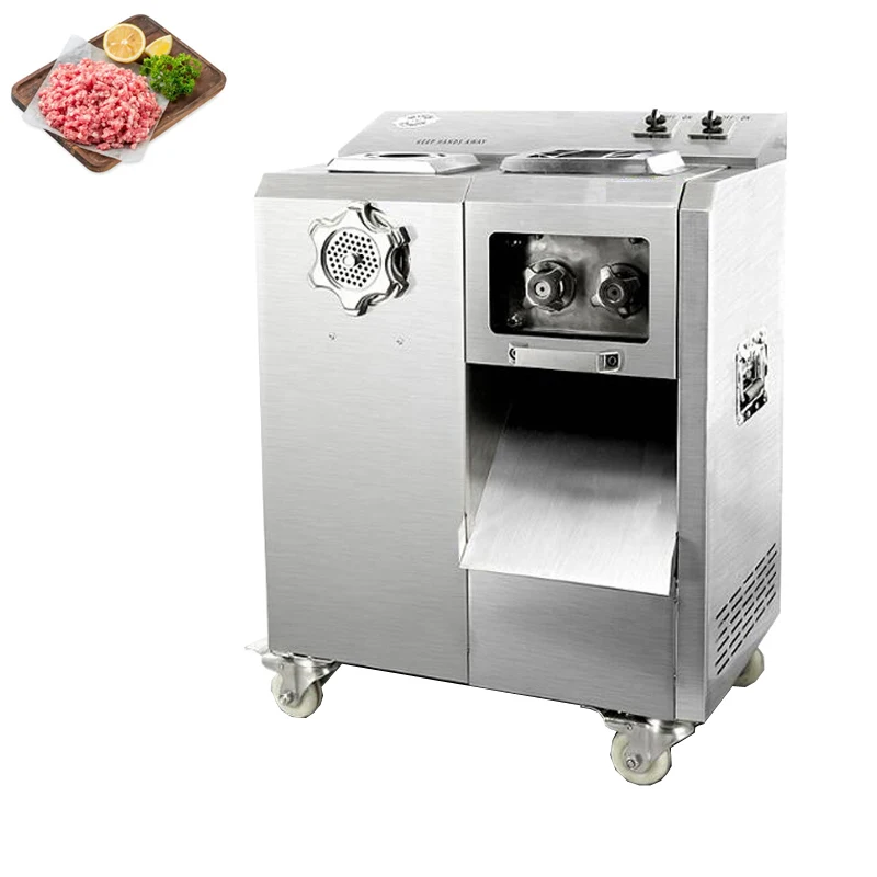 

Meat Grinder Enema Machine Stainless Steel Meat Cutting Machine Commercial Electric Meat Slicer Automatic Shredded Machine