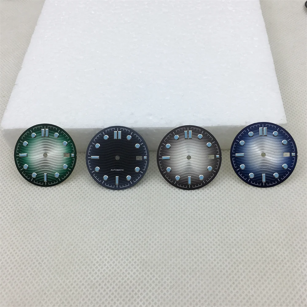 31 مللي متر ساعة الطلب ساعة اكسسوارات أدوات إصلاح ساعة الوجه الأيدي ل سيماستر 300 مضيئة الإبر الطلب صالح NH35 NH36 حركة