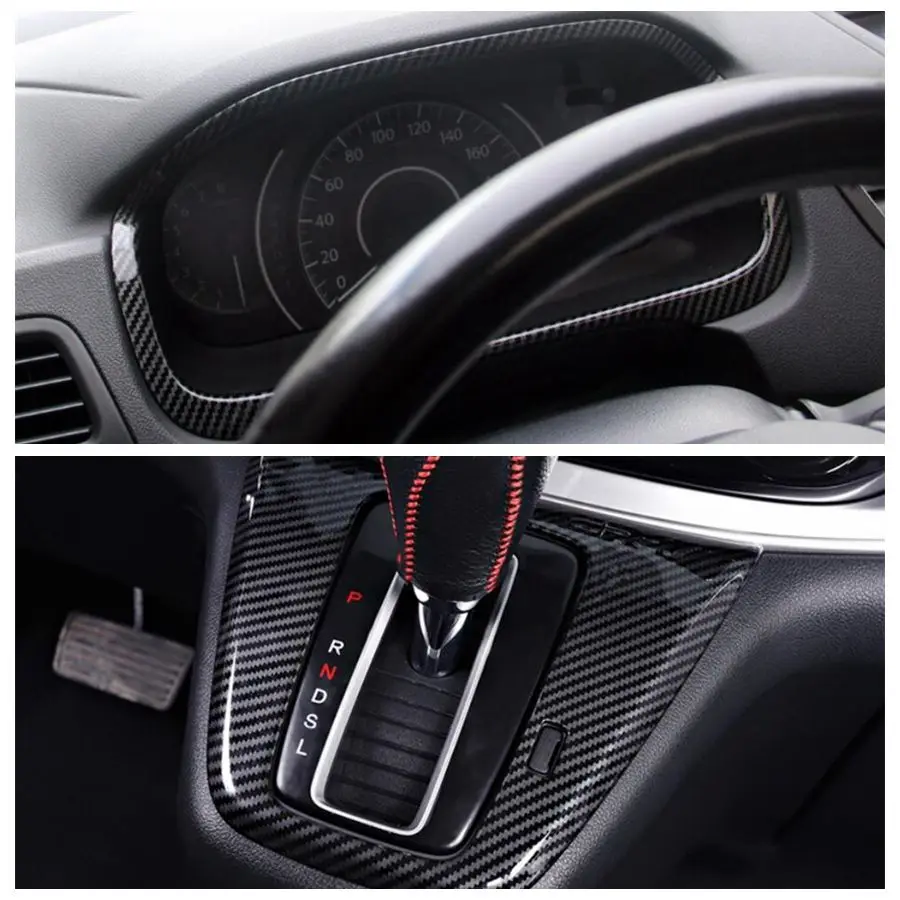 

Dashboard / Pillar A Speaker / Gear Shift Box / Window Lift Button / Door Handle Bowl Cover Trim For Honda CRV CR-V 2012 - 2016