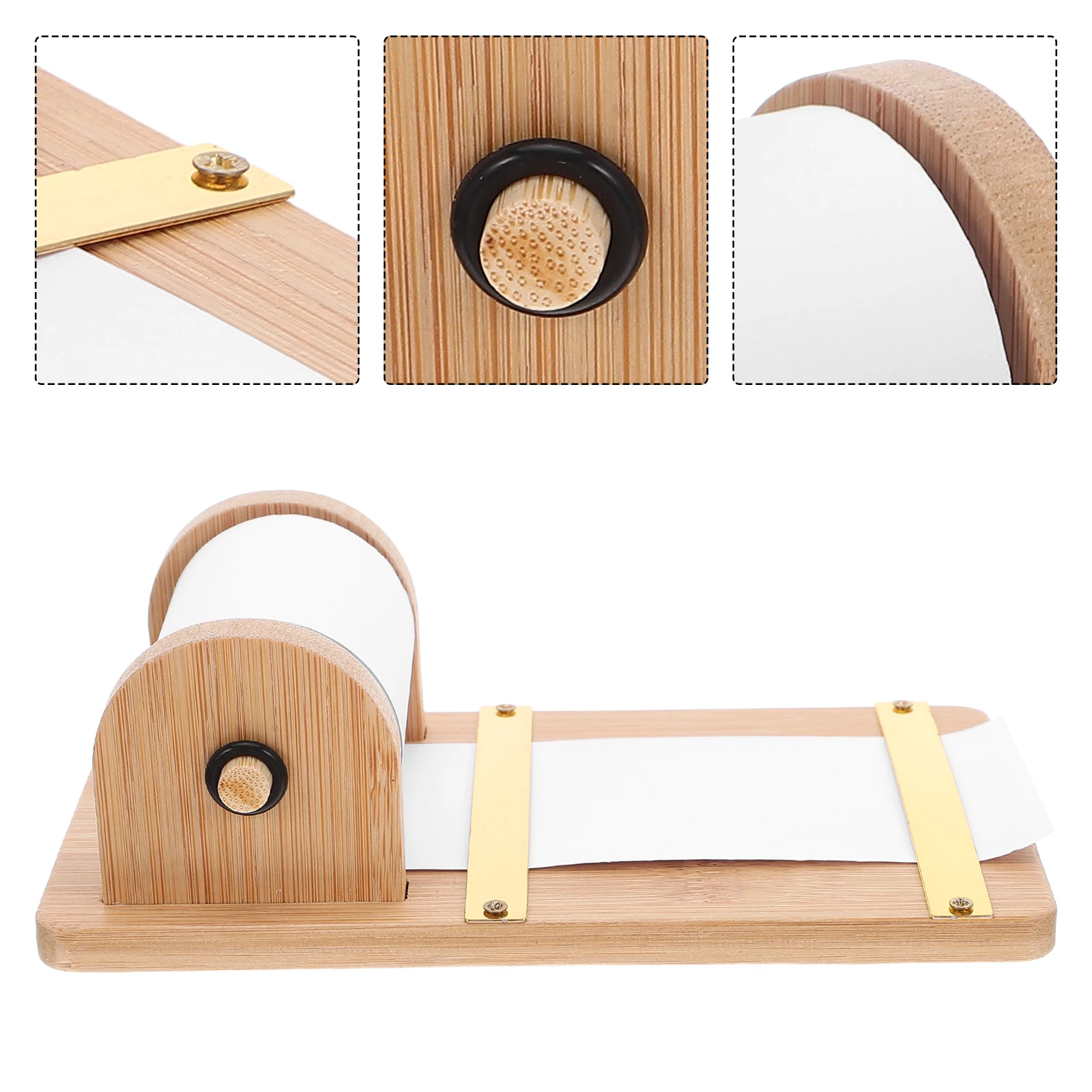 

1 Set Wooden Notepad Holder: Compact Desk Organizer For Notes Wood Desktop Stationery Storage Office Supplies