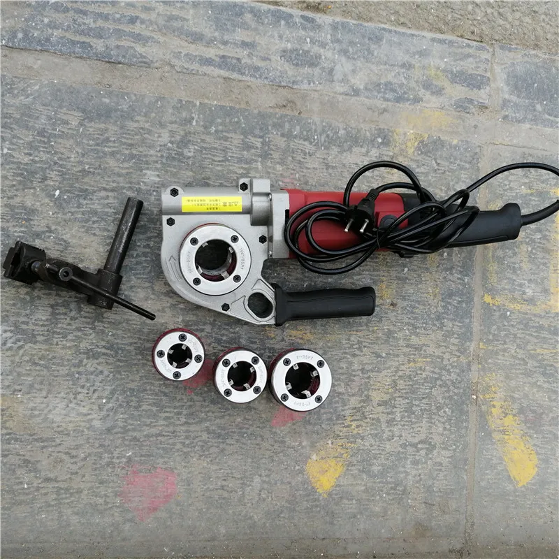 Durable Handheld Threading Machine, Threaded Manual Iron Pipe Galvanized Pipe, Light Handheld Electric Threading Machine