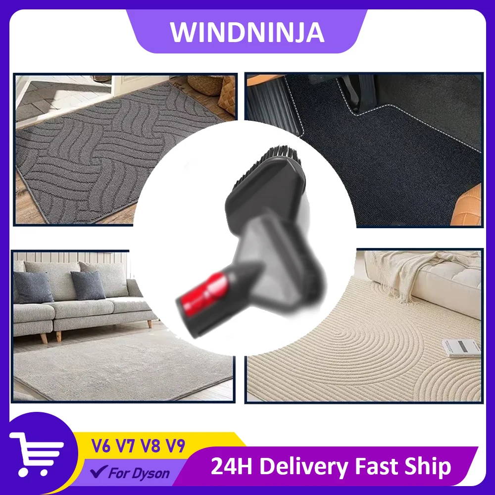 

Для пылесоса Dyson V7 V8 V10 V11 V12V15, многофункциональный инструмент для очистки пятен высокой интенсивности, детали насадки щетки с жесткой щетиной