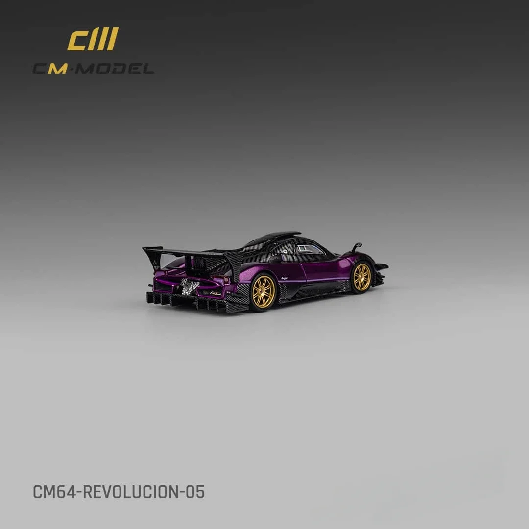 CM MODEL 1:64 Track Version Carbon Purple Diecast Model Car