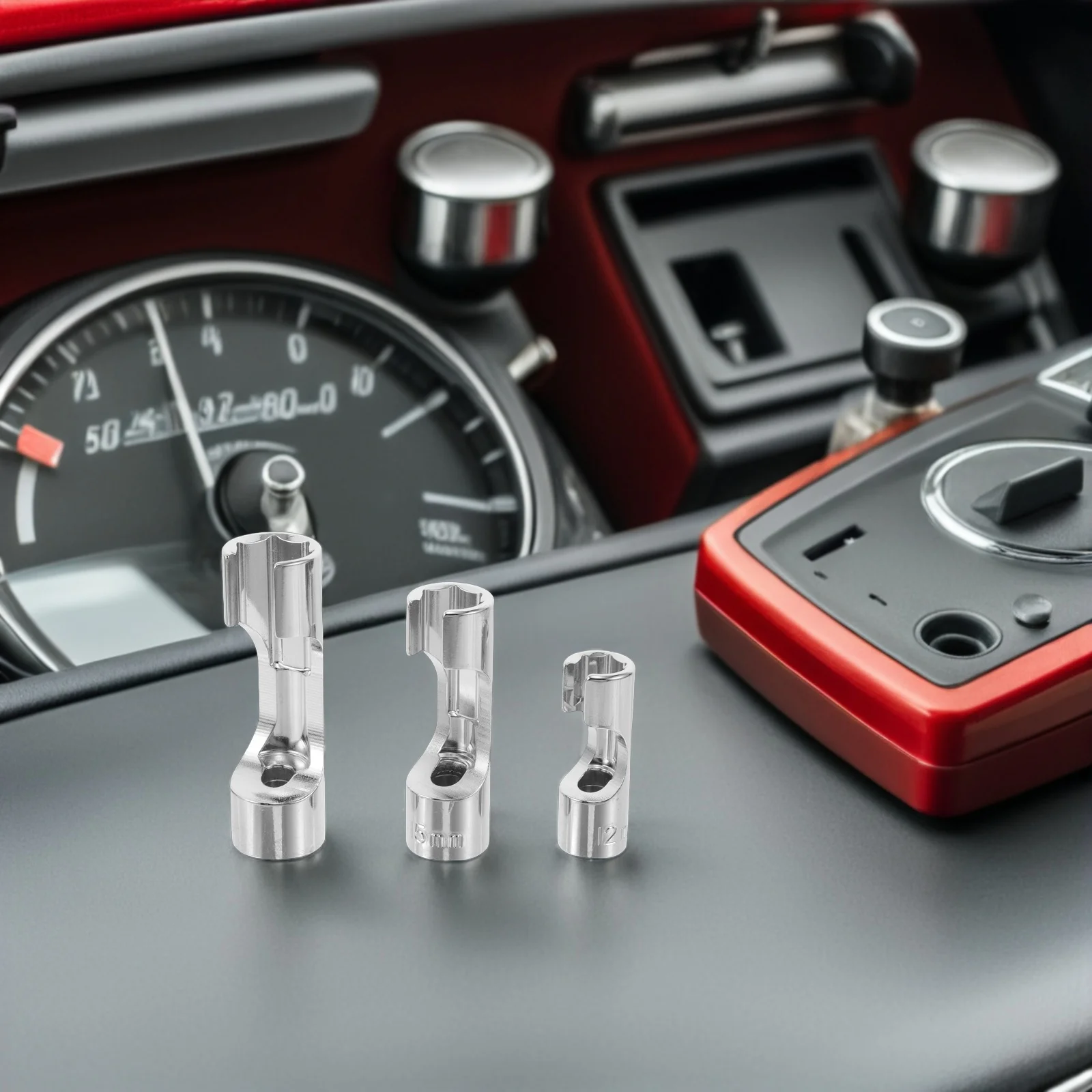 

3Pcs Sleeve Socket Fuel Line Wrench Repair Set Slotted Pipe Wrench Diesel Injector Automotive Tool