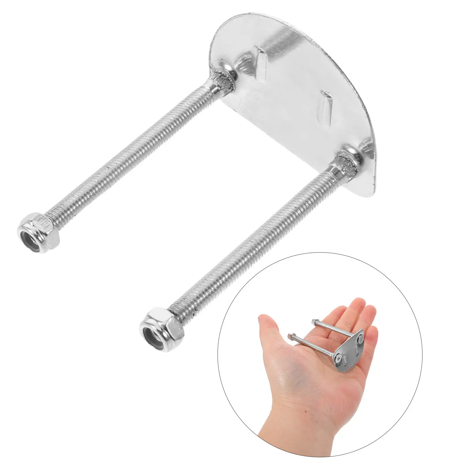 

8Pcs Roller Skate Plate Mounting Kit Stainless Steel Bracket Plates for Drift Skates Quad Skating Enhanced Control Durability