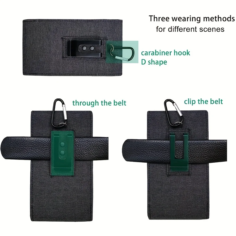 Personalisierte taktische Doppel-Handyhülle mit Riemen | EDC-Tasche mit Gürtelschlaufe | Ideal für Arbeit, Wandern, Geschenk für Männer – Detail 5