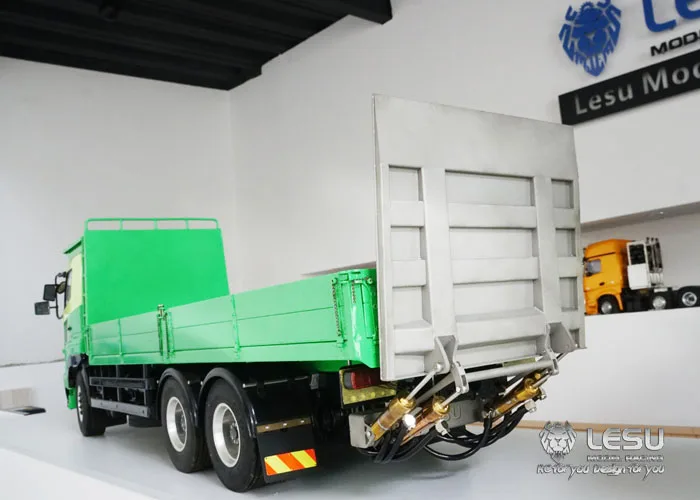 1/14 LKW-Spielzeugmodell Hydraulische Metall-Ladeflächenklappe für Tamiya Container DIY Modifiziertes Auto LESU – Detail 7