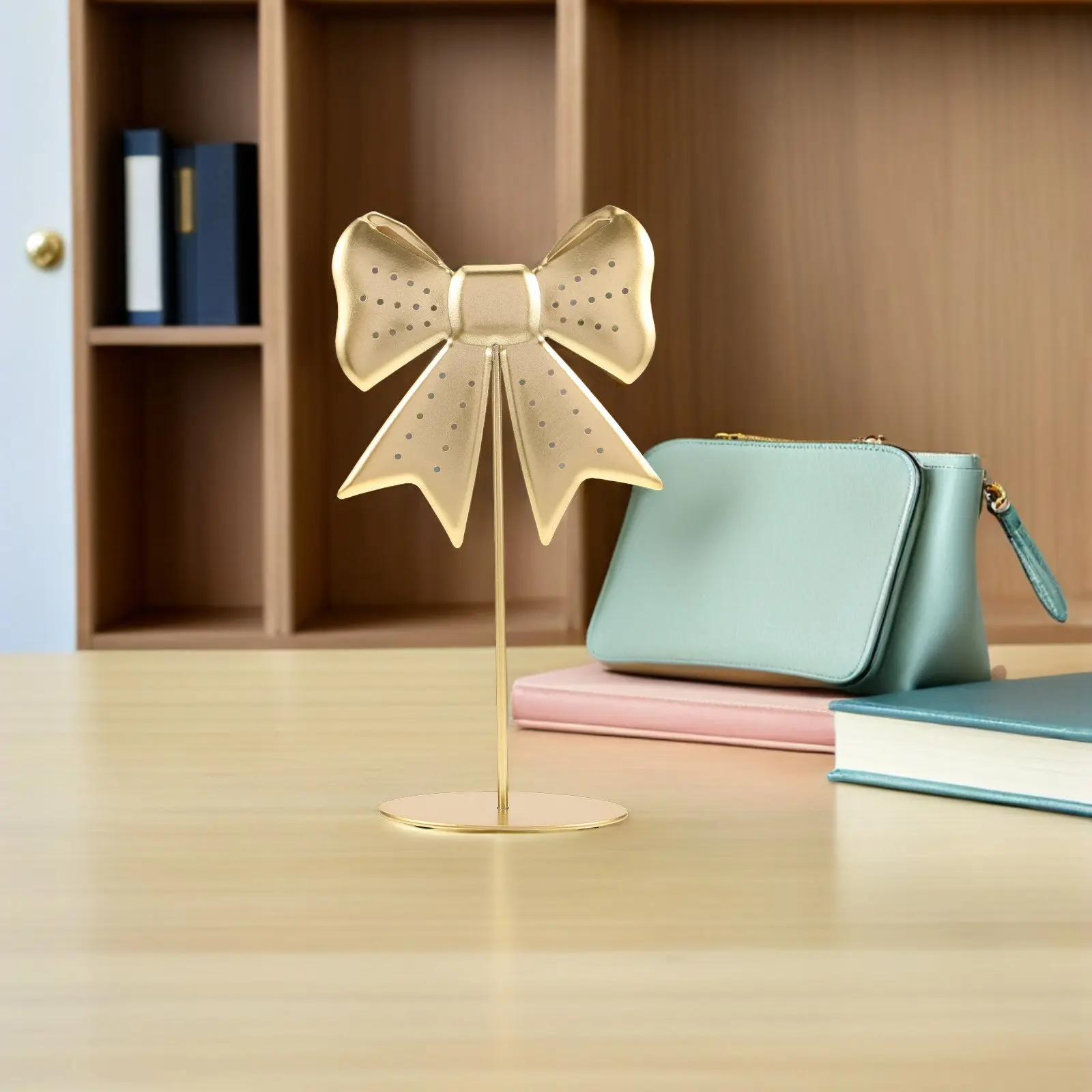 

Металлическая подставка для украшений с дизайном в виде банта, витрина для демонстрации серег-гвоздиков и висячих серег, органайзер-держатель для продавцов и демонстрационных залов