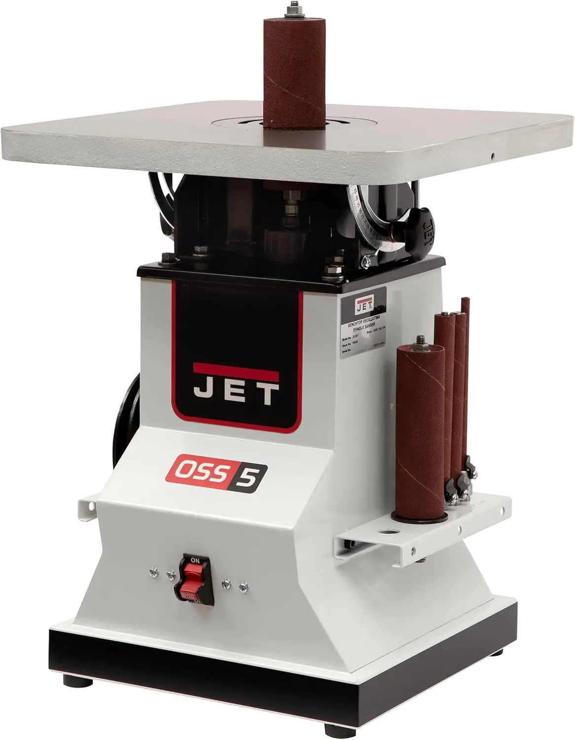 JET Benchtop Oscillating Spindle Sander, 1/2 HP, 115V 1Ph (Model JBOS-5)