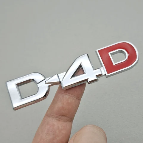 3D Металлическая Наклейка-эмблема D4D Для Автомобилей Toyota Land Cruiser, Corolla, RAV4, Verso, Prado, Camry
