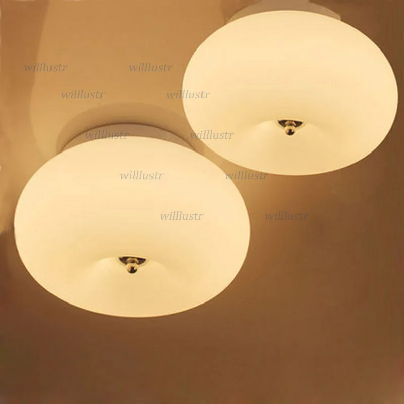 Modern Donut Glass Ceiling Lamp Round Apple Light Hotel Restaurant Foyer Living Dining Room Bedroom Balcony Minimalist Lighting