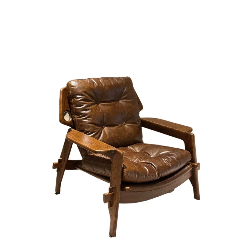 

vintage style café leather single chair vintage lounge chair sofa single chair