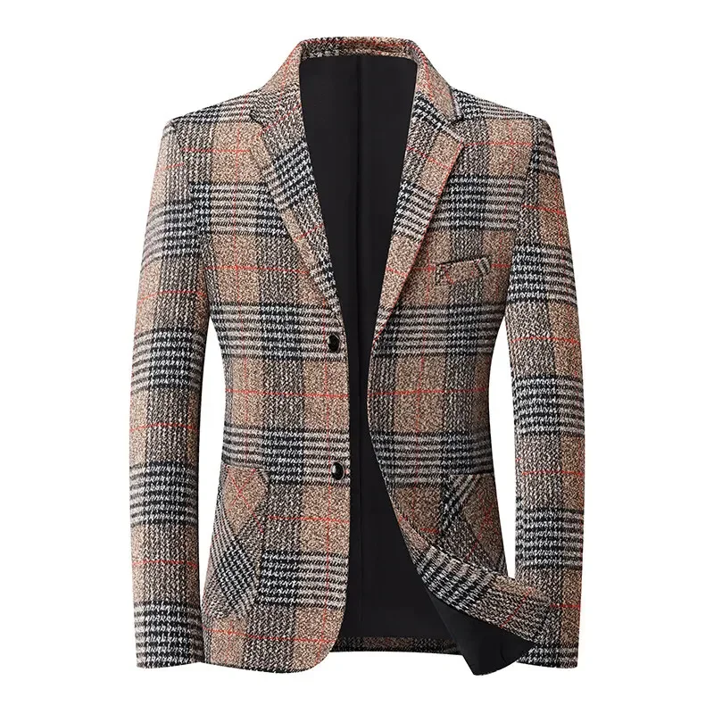 

Деловой, модный, красивый, универсальный, модный, повседневный, одинарный пиджак в стиле вестерн, мужской костюм, наряд для папы