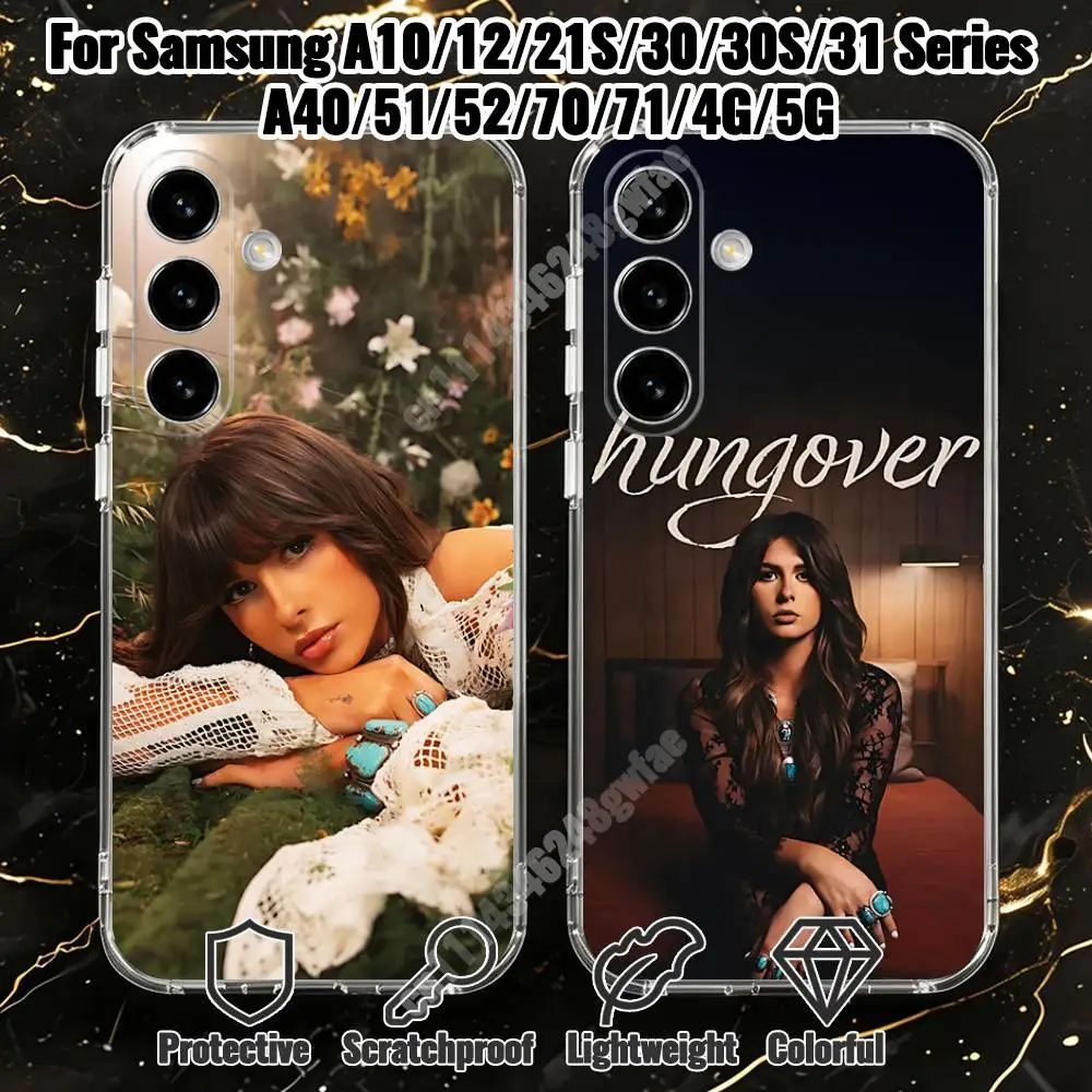 E-Ella L-Langley Loving Life Again Phone Case for Samsung Galaxy A71 70 52 51 31 30 A30S 21S A12 A10 Transparent Cover