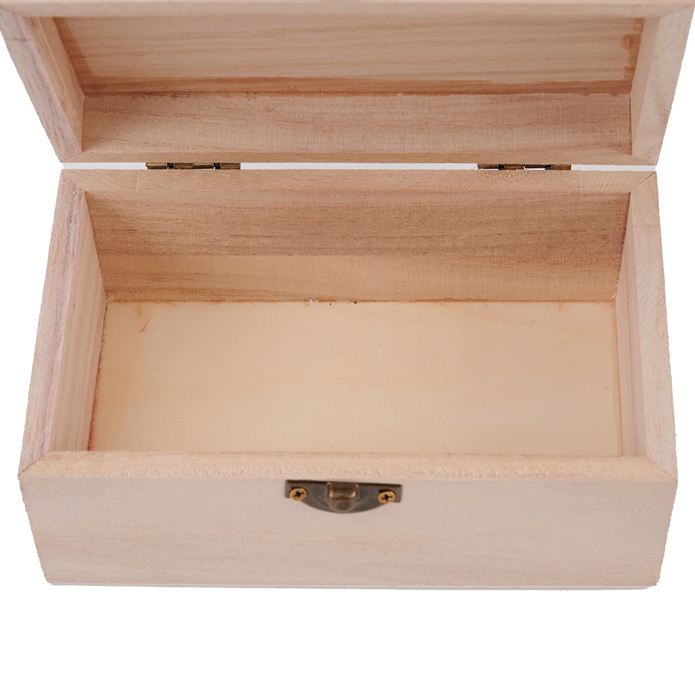 High Quality New Box Wooden Box Household Organization Supplies Wedding Accessories Plain Wooden Square Christmas