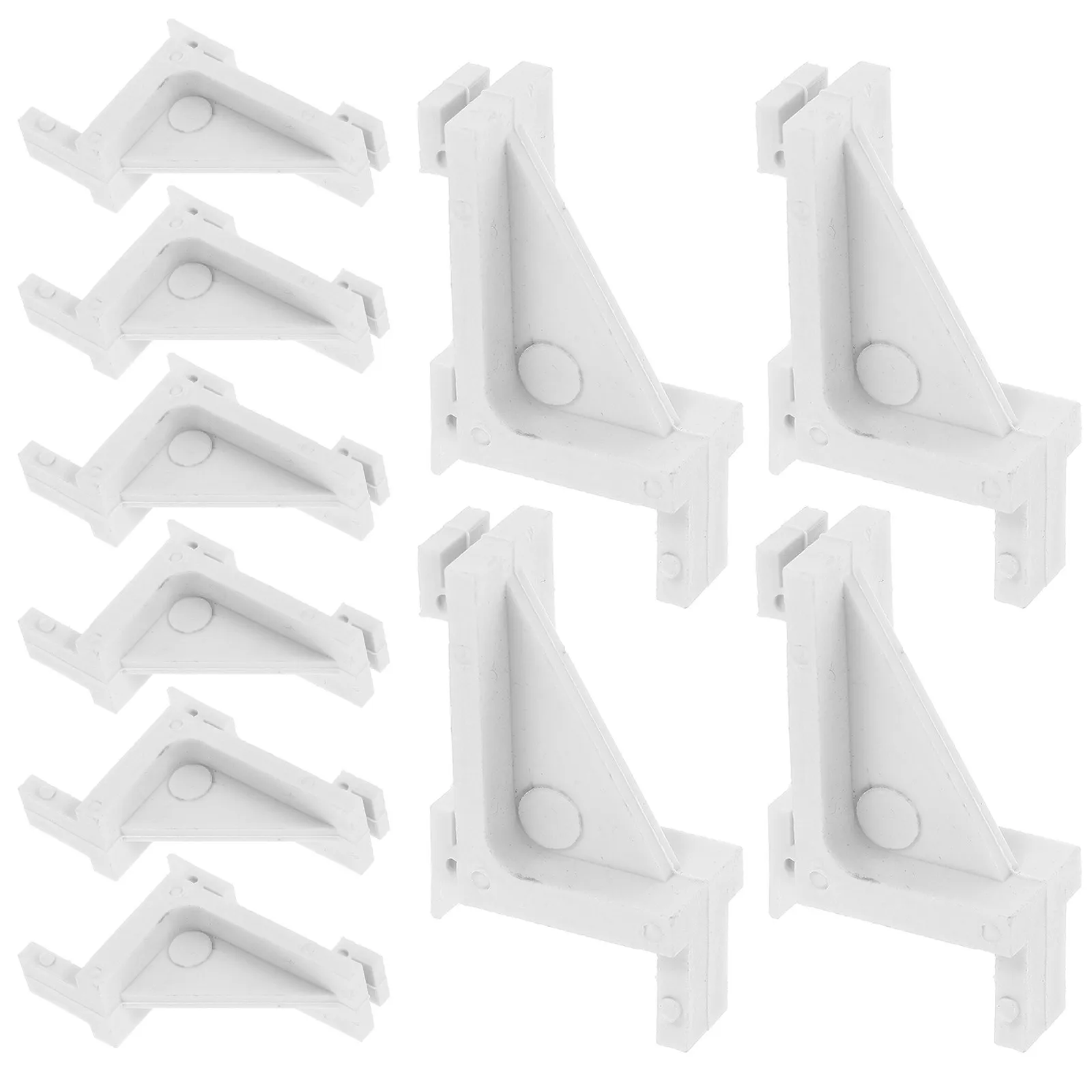 10Pcs Strong Plastic Freezer Shelf Fixing Bracket Adjustable Refrigerator Clip Hooks Efficient Cooler Shelf Support Space Saver